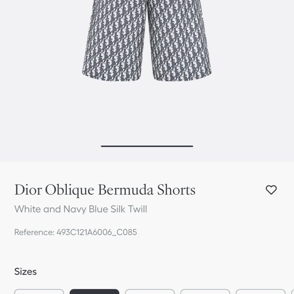 Authentic Vintage DIOR Oblique Logo Monogram Silk Shorts Made in Italy Size 48 - Picture 7 of 7